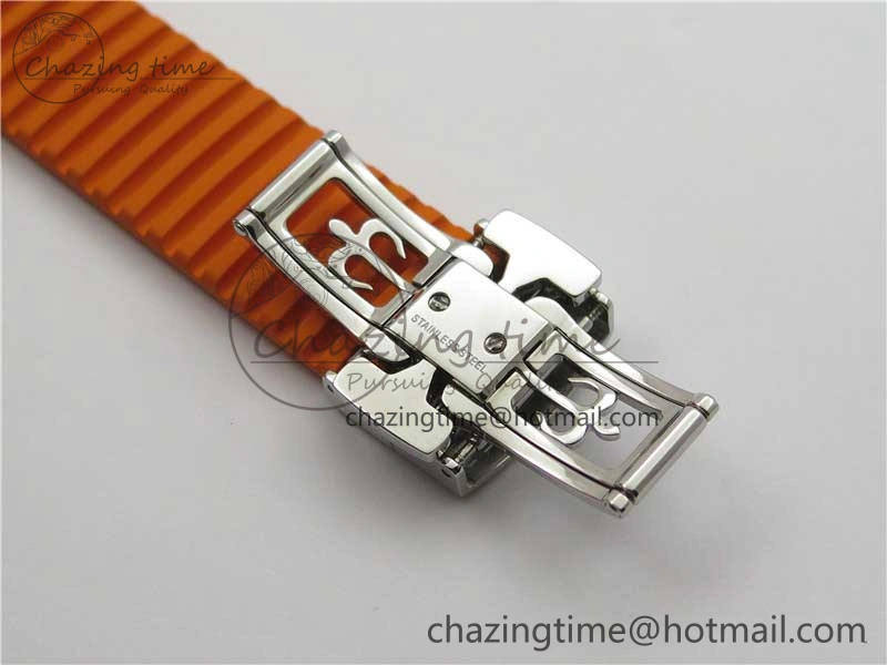 Aquanaut 5968 SS OMF Best Edition Gray Dial on Orange Rubber Strap A Snug 8886