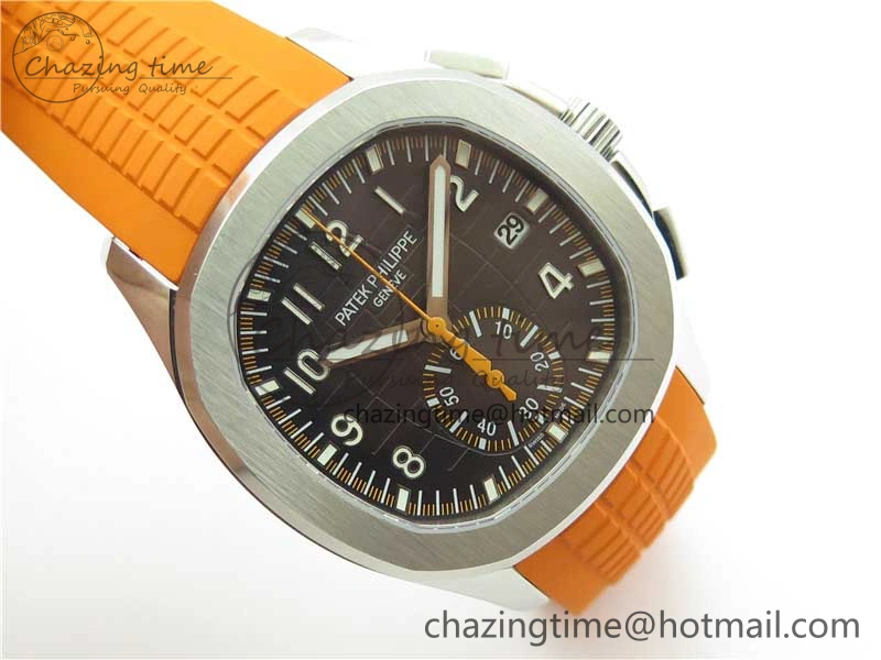 Aquanaut 5968 SS OMF Best Edition Gray Dial on Orange Rubber Strap A Snug 8886
