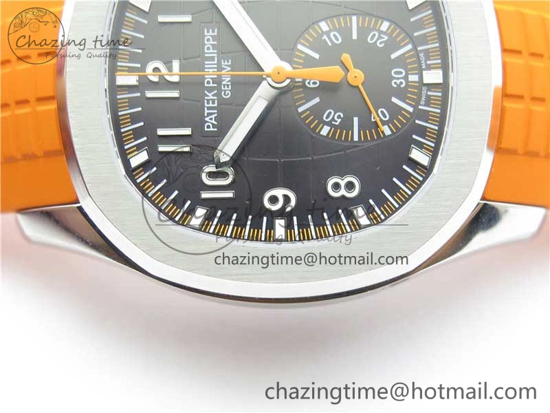 Aquanaut 5968 SS OMF Best Edition Gray Dial on Orange Rubber Strap A Snug 8886