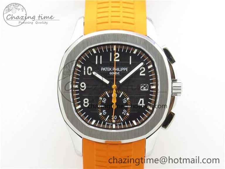 Aquanaut 5968 SS OMF Best Edition Gray Dial on Orange Rubber Strap A Snug 8886
