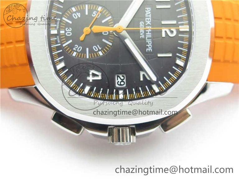 Aquanaut 5968 SS OMF Best Edition Gray Dial on Orange Rubber Strap A Snug 8886
