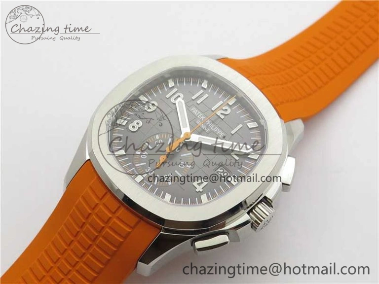 Aquanaut 5968 SS OMF Best Edition Gray Dial on Orange Rubber Strap A Snug 8886