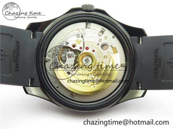 Aquanaut Black Venom DLC ZF 1:1 Best Edition Black Dial on Black Rubber Strap 324CS (Free box) HighPerformance 8892