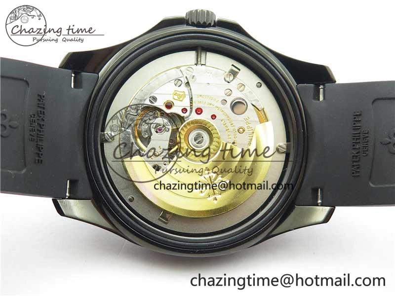 Aquanaut Black Venom DLC ZF 1:1 Best Edition Black Dial on Black Rubber Strap 324CS (Free box) HighPerformance 8892