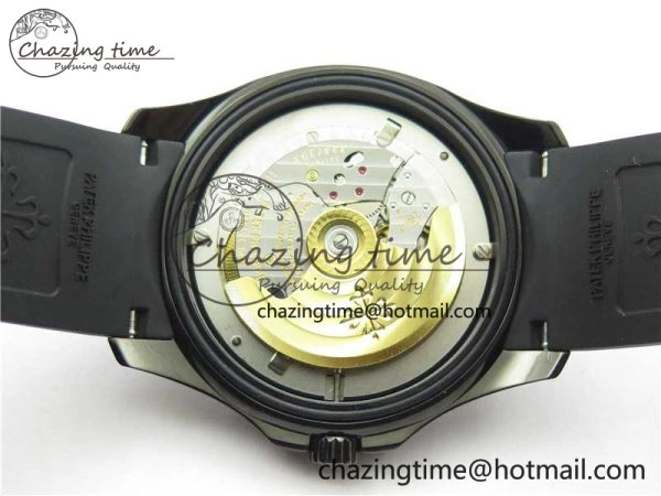 Aquanaut Black Venom DLC ZF 1:1 Best Edition Black Dial on Black Rubber Strap 324CS (Free box) HighPerformance 8892