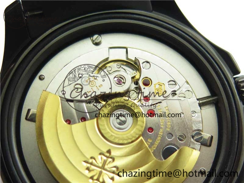 Aquanaut Black Venom DLC ZF 1:1 Best Edition Black Dial on Black Rubber Strap 324CS (Free box) HighPerformance 8892