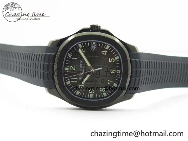 Aquanaut Black Venom DLC ZF 1:1 Best Edition Black Dial on Black Rubber Strap 324CS (Free box) HighPerformance 8892