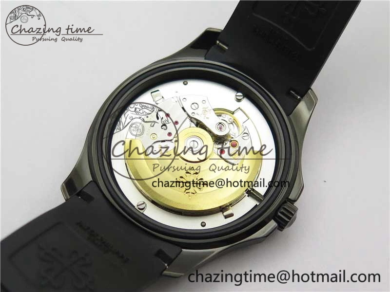 Aquanaut Black Venom DLC ZF 1:1 Best Edition Black Dial on Black Rubber Strap 324CS (Free box) HighPerformance 8892