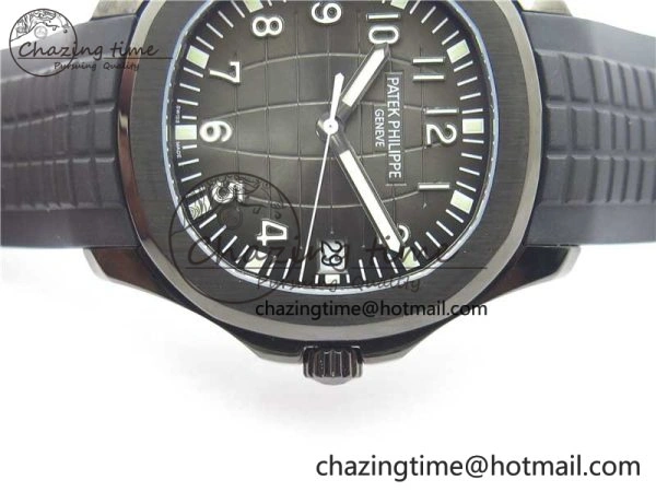 Aquanaut Black Venom DLC ZF 1:1 Best Edition Black Dial on Black Rubber Strap 324CS (Free box) HighPerformance 8892