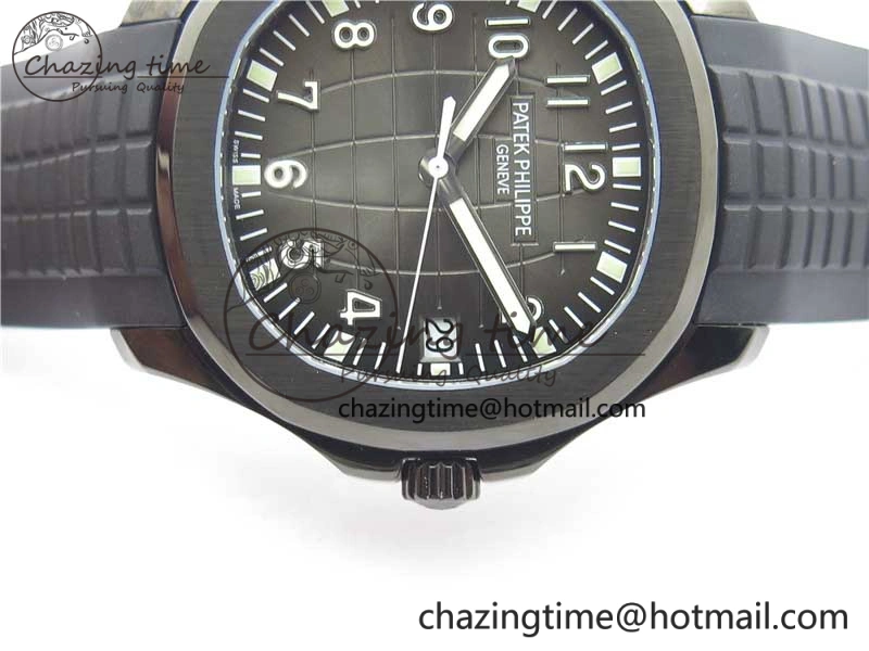 Aquanaut Black Venom DLC ZF 1:1 Best Edition Black Dial on Black Rubber Strap 324CS (Free box) HighPerformance 8892