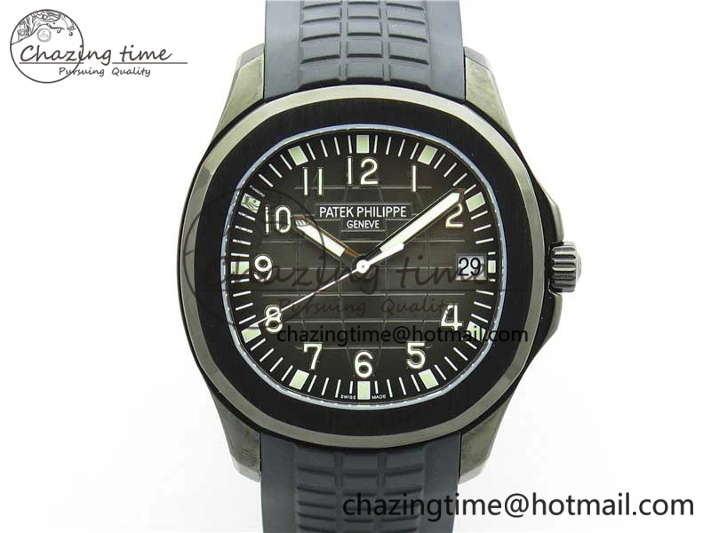 Aquanaut Black Venom DLC ZF 1:1 Best Edition Black Dial on Black Rubber Strap 324CS (Free box) HighPerformance 8892