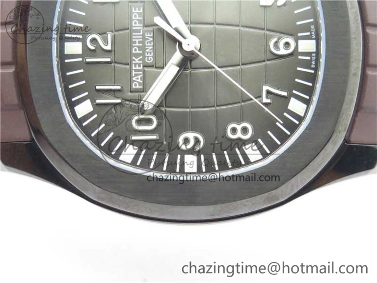 Aquanaut Black Venom DLC ZF 1:1 Best Edition Black Dial on Brown Rubber Strap 324CS (Free box) Comfortable 8894