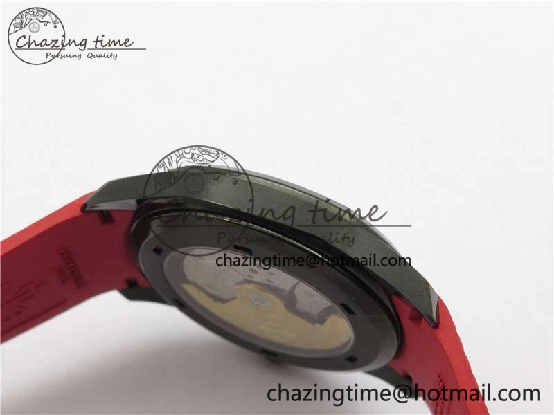 Aquanaut Black Venom DLC ZF 1:1 Best Edition Black Dial on Red Rubber Strap 324CS (Free box) Youthful 8893