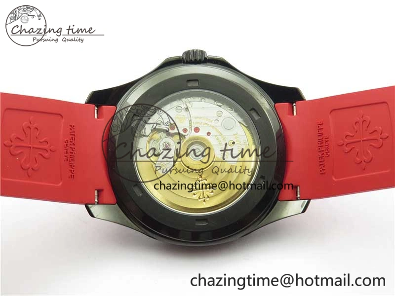 Aquanaut Black Venom DLC ZF 1:1 Best Edition Black Dial on Red Rubber Strap 324CS (Free box) Youthful 8893