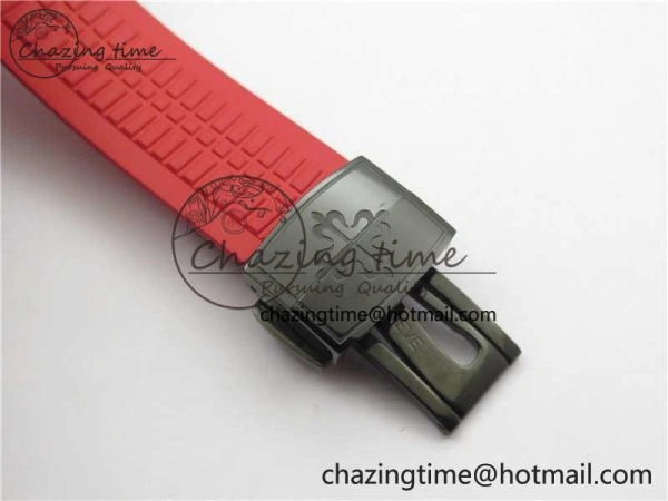 Aquanaut Black Venom DLC ZF 1:1 Best Edition Black Dial on Red Rubber Strap 324CS (Free box) Youthful 8893