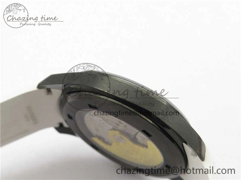 DailyWear Aquanaut Black Venom DLC ZF 1:1 Best Edition Black Dial on White Rubber Strap 324CS (Free box) 8895