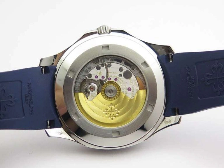 Comfortable Aquanaut Jumbo 42mm SS BP Maker 1:1 Best Edition Blue Dial On Blue Rubber Strap APP324CS 9038