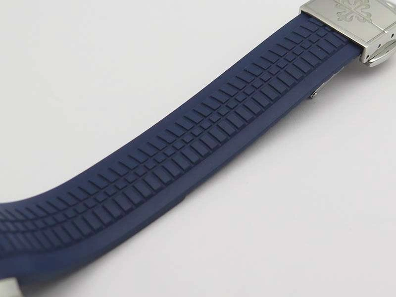 Comfortable Aquanaut Jumbo 42mm SS BP Maker 1:1 Best Edition Blue Dial On Blue Rubber Strap APP324CS 9038
