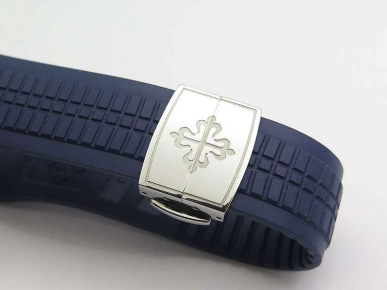 Comfortable Aquanaut Jumbo 42mm SS BP Maker 1:1 Best Edition Blue Dial On Blue Rubber Strap APP324CS 9038