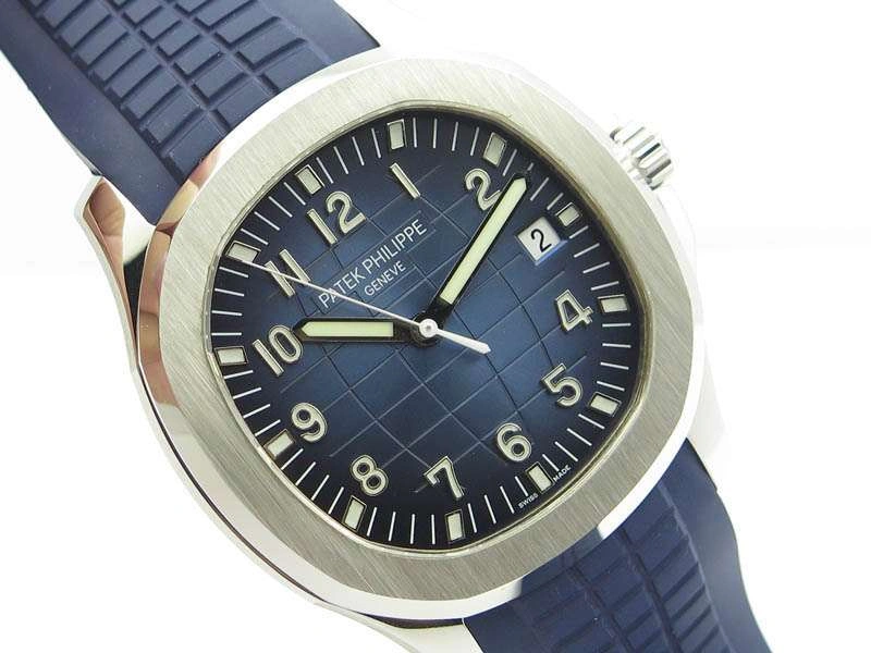 Comfortable Aquanaut Jumbo 42mm SS BP Maker 1:1 Best Edition Blue Dial On Blue Rubber Strap APP324CS 9038