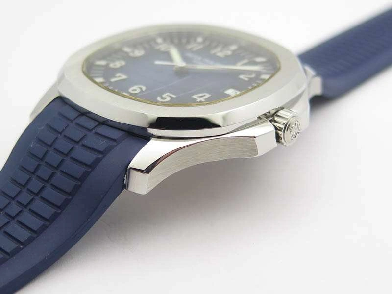 Comfortable Aquanaut Jumbo 42mm SS BP Maker 1:1 Best Edition Blue Dial On Blue Rubber Strap APP324CS 9038