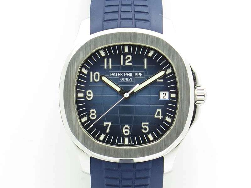 Comfortable Aquanaut Jumbo 42mm SS BP Maker 1:1 Best Edition Blue Dial On Blue Rubber Strap APP324CS 9038