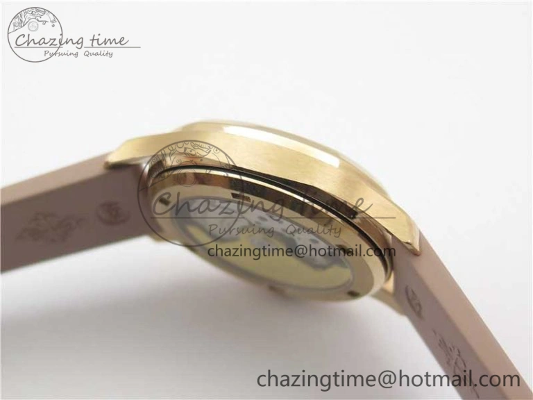 Efficient Aquanaut Jumbo 5069A RG PPF 1-1 Best Edition White MOP Dial on Rubber Strap Asian PP324CS(Free box) 8931