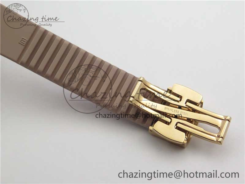 Efficient Aquanaut Jumbo 5069A RG PPF 1-1 Best Edition White MOP Dial on Rubber Strap Asian PP324CS(Free box) 8931