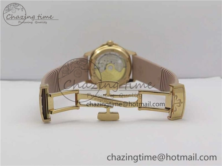 Efficient Aquanaut Jumbo 5069A RG PPF 1-1 Best Edition White MOP Dial on Rubber Strap Asian PP324CS(Free box) 8931