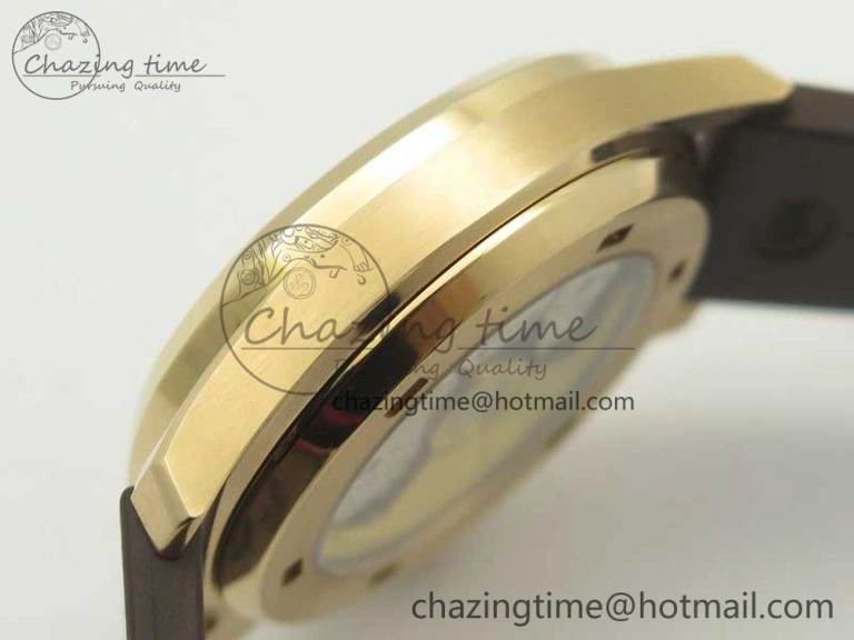 ComfortFit Aquanaut Jumbo 5069A RG TWF Best Edition Brown Dial Diam on Rubber Strap Asian PP324CS (Free Box) 8997