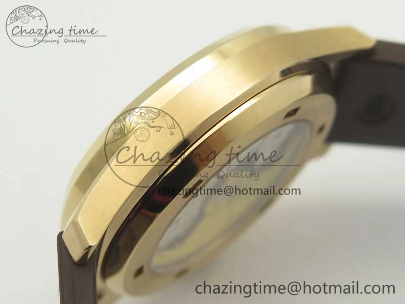 ComfortFit Aquanaut Jumbo 5069A RG TWF Best Edition Brown Dial Diam on Rubber Strap Asian PP324CS (Free Box) 8997