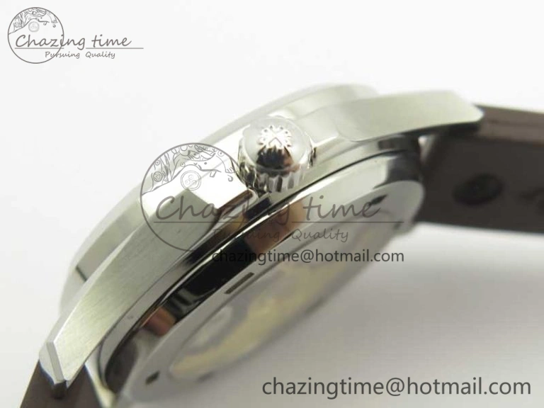 Bright Aquanaut Jumbo 5069A SS Best Edition Brown Dial On Brown Rubber Strap A324 (Free Box) 9001