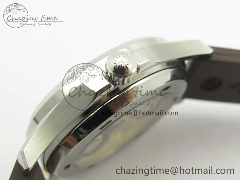 Bright Aquanaut Jumbo 5069A SS Best Edition Brown Dial On Brown Rubber Strap A324 (Free Box) 9001