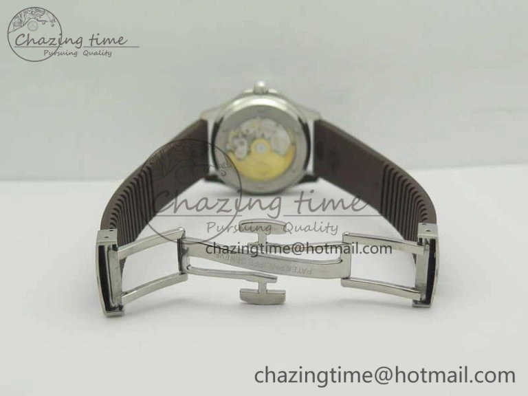 Bright Aquanaut Jumbo 5069A SS Best Edition Brown Dial On Brown Rubber Strap A324 (Free Box) 9001