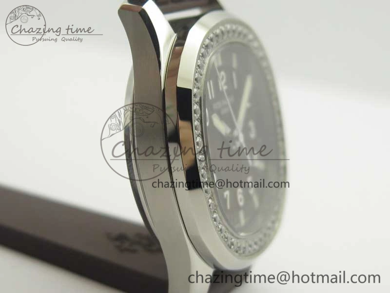 Bright Aquanaut Jumbo 5069A SS Best Edition Brown Dial On Brown Rubber Strap A324 (Free Box) 9001