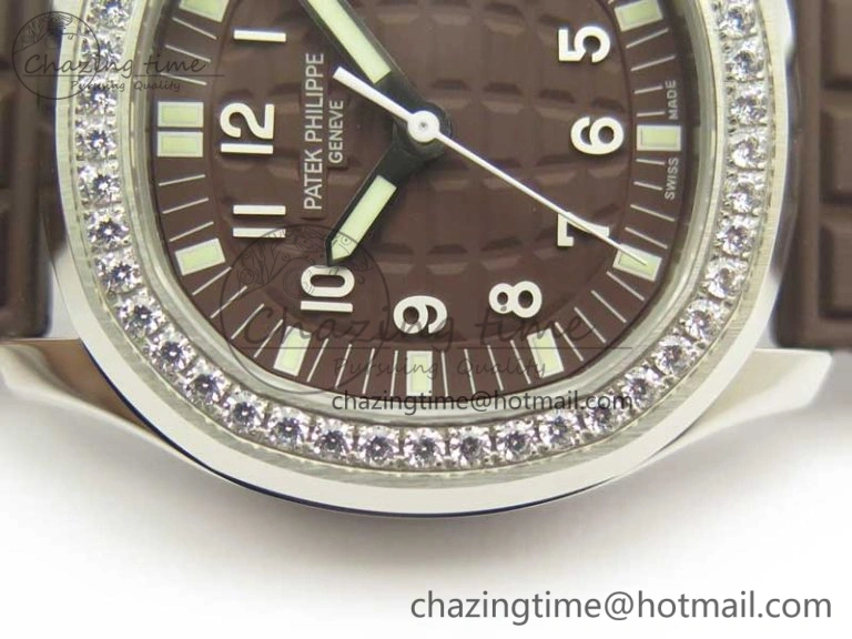 Bright Aquanaut Jumbo 5069A SS Best Edition Brown Dial On Brown Rubber Strap A324 (Free Box) 9001