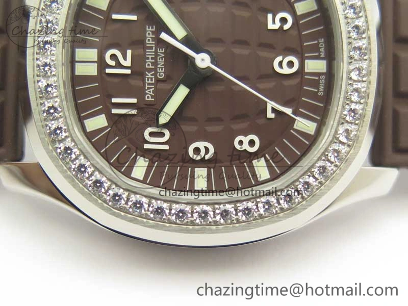 Bright Aquanaut Jumbo 5069A SS Best Edition Brown Dial On Brown Rubber Strap A324 (Free Box) 9001