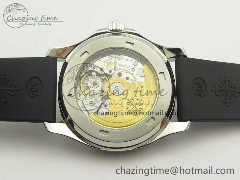 Aquanaut Jumbo 5069G SS Best Edition Black Dial On Black Rubber Strap Asian PP324CS(Free Box) Contemporary 9002
