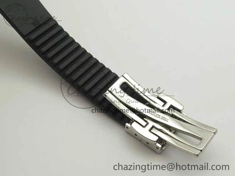 Aquanaut Jumbo 5069G SS Best Edition Black Dial On Black Rubber Strap Asian PP324CS(Free Box) Contemporary 9002