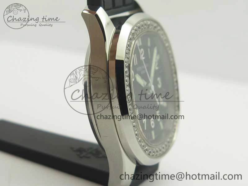 Aquanaut Jumbo 5069G SS Best Edition Black Dial On Black Rubber Strap Asian PP324CS(Free Box) Contemporary 9002