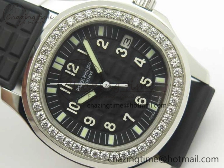 Aquanaut Jumbo 5069G SS Best Edition Black Dial On Black Rubber Strap Asian PP324CS(Free Box) Contemporary 9002