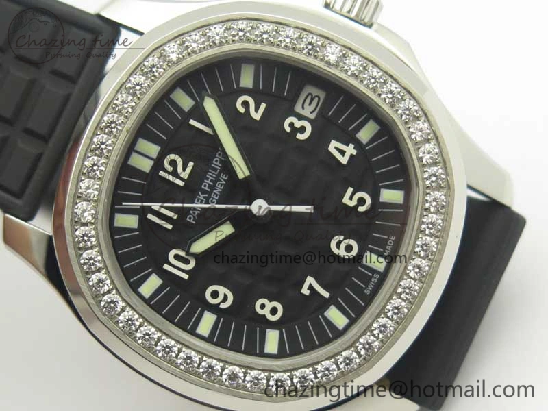 Aquanaut Jumbo 5069G SS Best Edition Black Dial On Black Rubber Strap Asian PP324CS(Free Box) Contemporary 9002