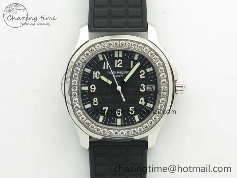 Aquanaut Jumbo 5069G SS Best Edition Black Dial On Black Rubber Strap Asian PP324CS(Free Box) Contemporary 9002