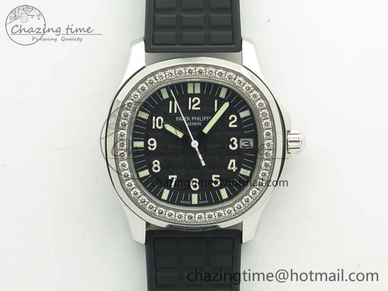 Aquanaut Jumbo 5069G SS Best Edition Black Dial On Black Rubber Strap Asian PP324CS(Free Box) Contemporary 9002