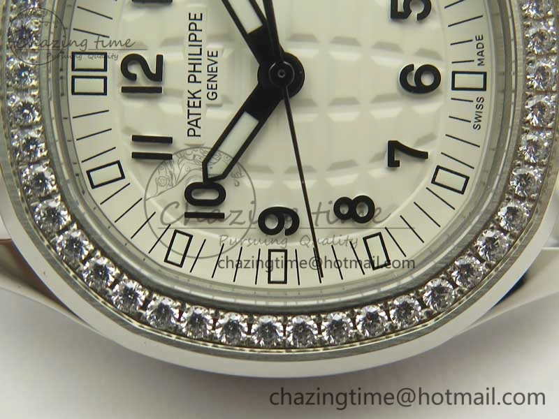 Tailored Aquanaut Jumbo 5069G SS Best Edition White Dial On White Rubber Strap Asian PP324CS(Free Box) 9005