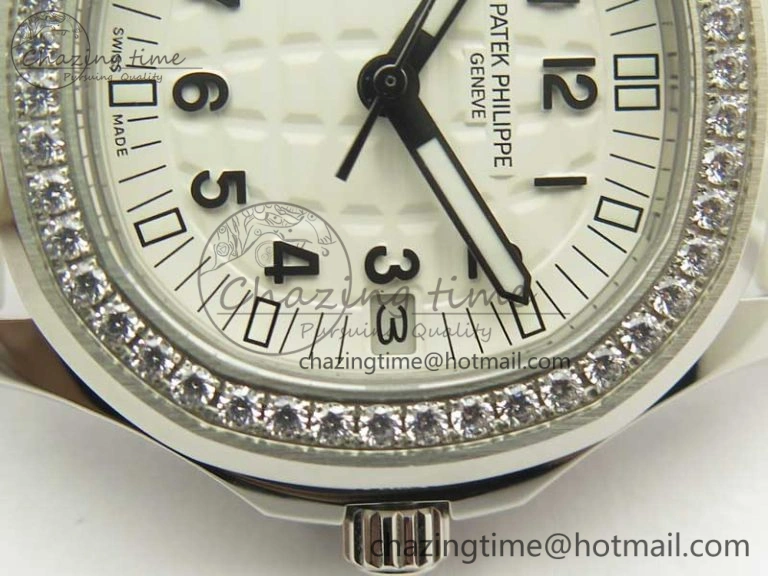 Tailored Aquanaut Jumbo 5069G SS Best Edition White Dial On White Rubber Strap Asian PP324CS(Free Box) 9005
