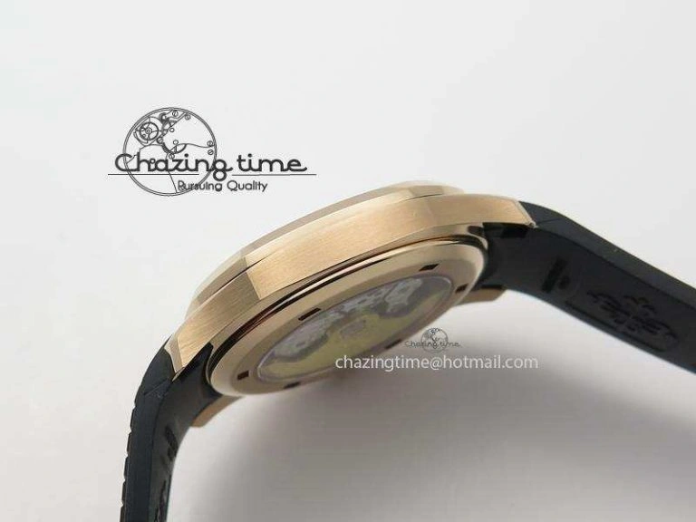 Aquanaut Jumbo RG Bp-Maker Best Edition Brown Dial On Black Rubber Strap MIYOTA 9015 PP324CS NewStyle 9100