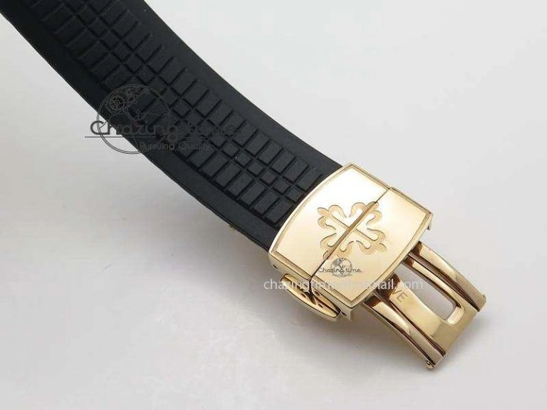 Aquanaut Jumbo RG Bp-Maker Best Edition Brown Dial On Black Rubber Strap MIYOTA 9015 PP324CS NewStyle 9100