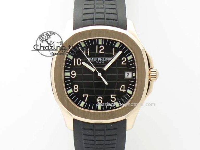 Aquanaut Jumbo RG Bp-Maker V3 Best Edition Black Dial On Black Rubber Strap MIYOTA 9015 PP324CS Attractive 9101
