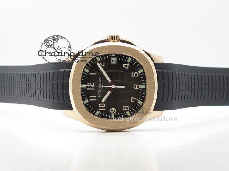 Aquanaut Jumbo RG Bp-Maker V3 Best Edition Black Dial On Black Rubber Strap MIYOTA 9015 PP324CS Attractive 9101